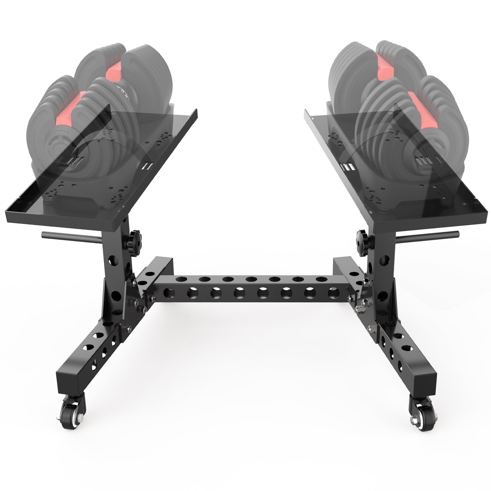 Eisenlink Adjustable Dumbbell Rack & Weight Rack, Holds 440 lbs, Space Saving Design for Home Gym Organization