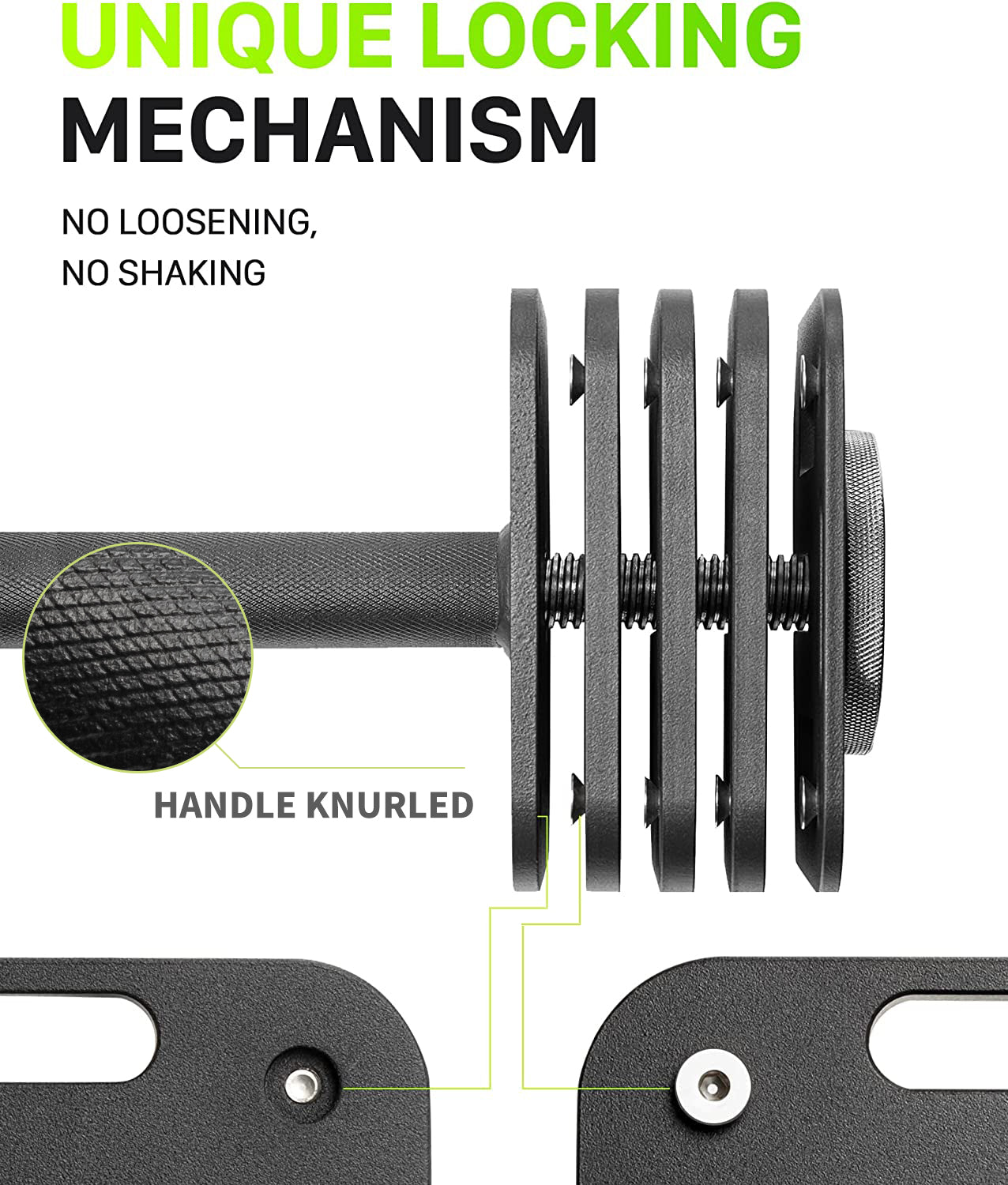 Adjustable Square Dumbell, 5pound Increments【used-good】