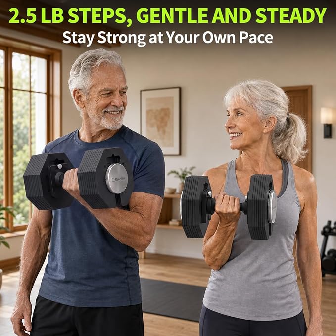 Adjustable Dumbbells, 12.5-30/50/80/90lb, 2.5pound Increments