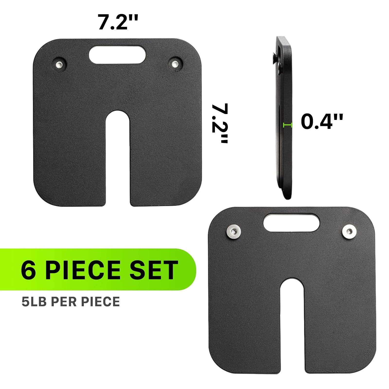 Adjustable Dumbbell Plates, 6 Pieces 5lb Weight Plates (5lbx6)【used-good】