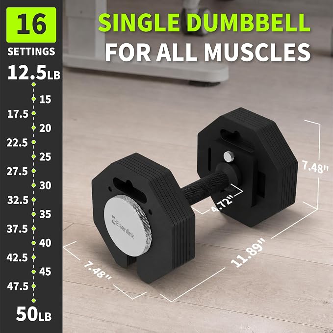 Adjustable Dumbbells, 12.5-30/50/80/90lb, 2.5pound Increments