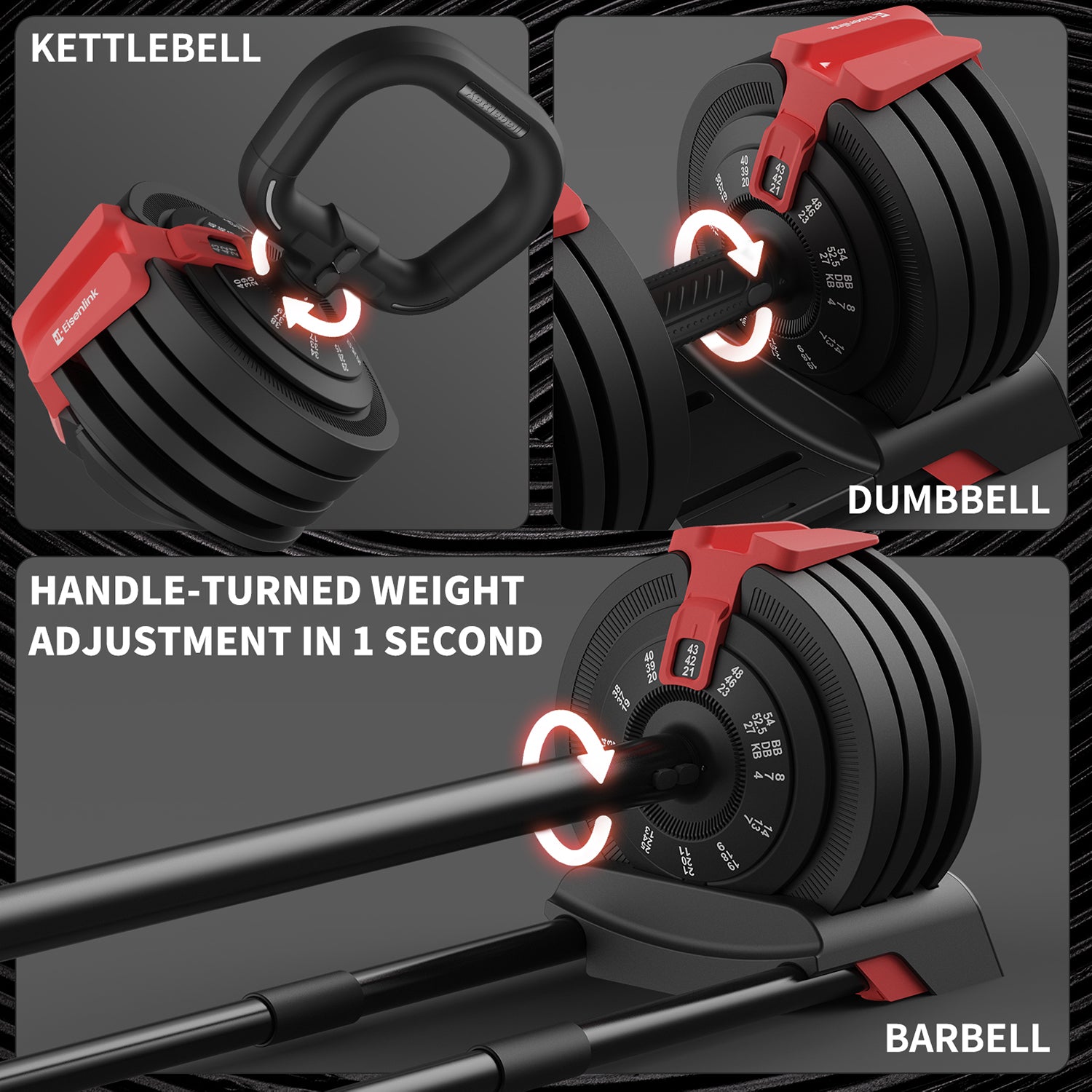3in1 Adjustable Dumbbell