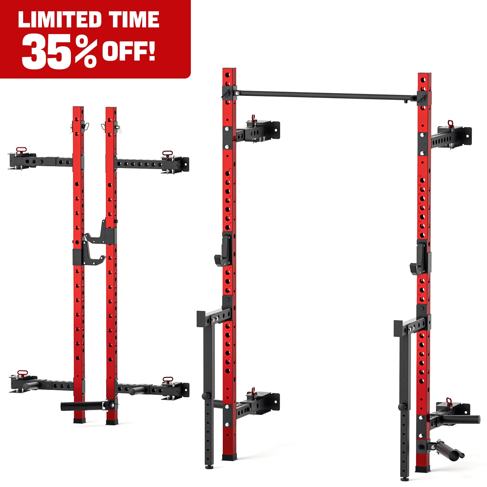 Folding Wall Mounted Squat Rack