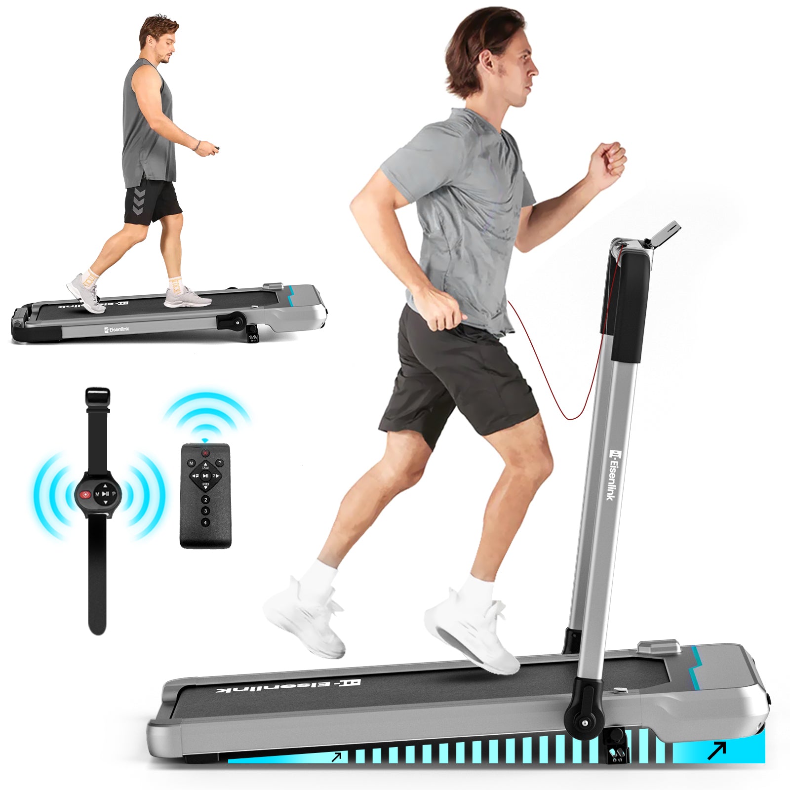 2in1 Foldable Walkingpad Treadmill