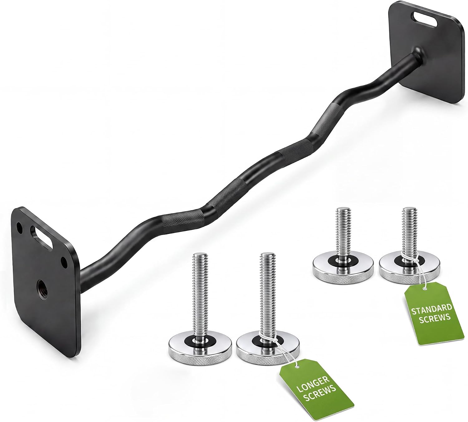 EZ Curl Bar with 2 Pairs of Screws (Standard & Longer)
