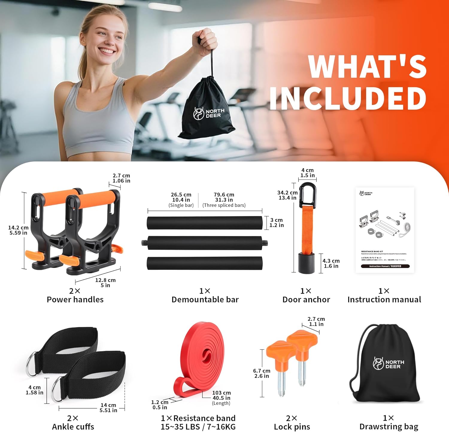 【2025NEW】Resistance Band with Patented Power Handles