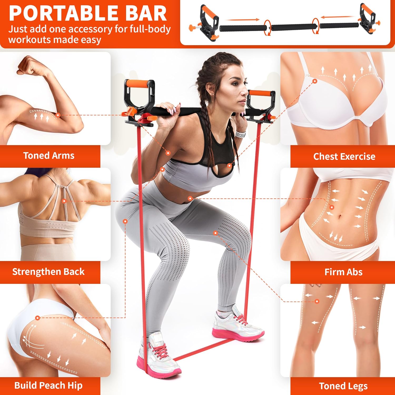 【2025NEW】Resistance Band with Patented Power Handles